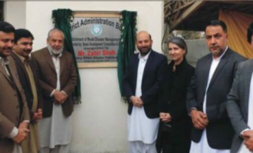 PDMA lays foundation stone of district unit in Buner